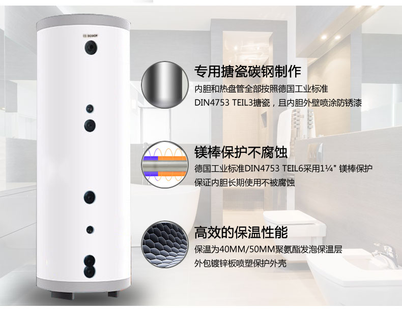 博世壁掛爐換熱水箱